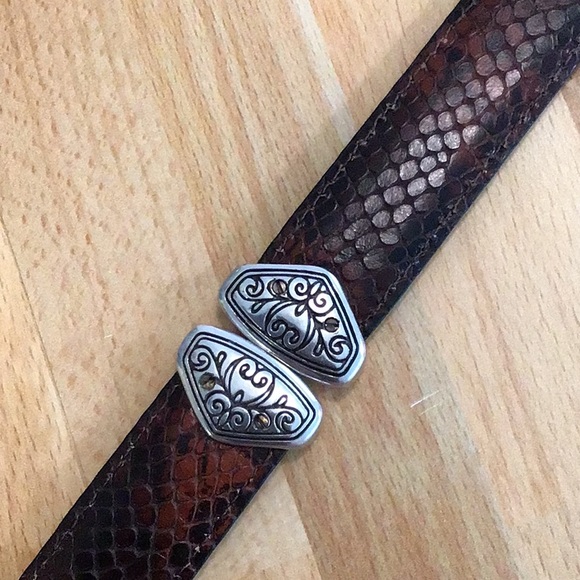 Brighton 34” reversible black & brown leather belt. - Picture 6 of 9